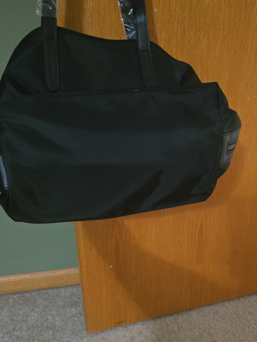 Botkier Black Women's Nylon Tote with Black Leather Trim. NWT - Picture 7 of 8